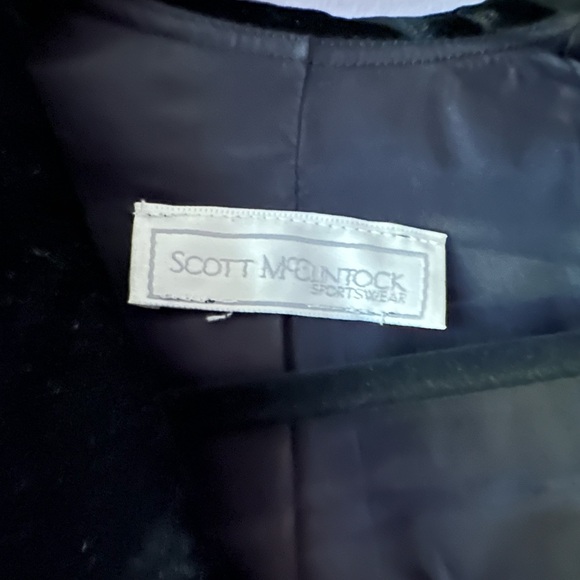 Vintage Scott McClintock Green Sparkle Jacket w/Velvet Collar Size M - Picture 5 of 12